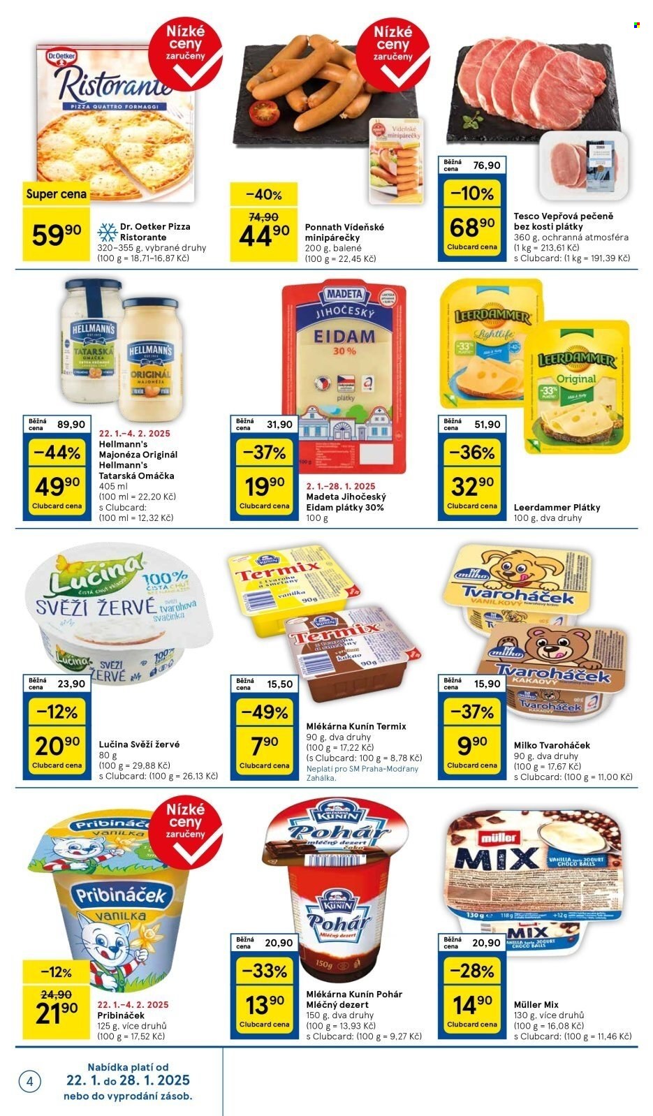 Leták TESCO supermarket - 22.1.2025 - 28.1.2025. Strana 4