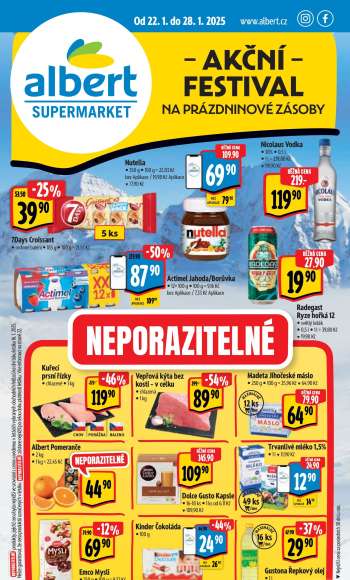 Leták Albert Supermarket - 22.1.2025 - 28.1.2025.