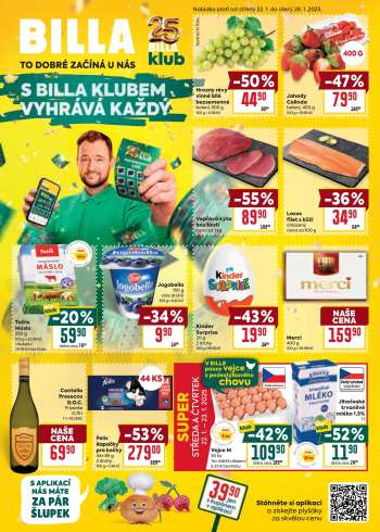 Leták BILLA - 22.1.2025 - 28.1.2025.