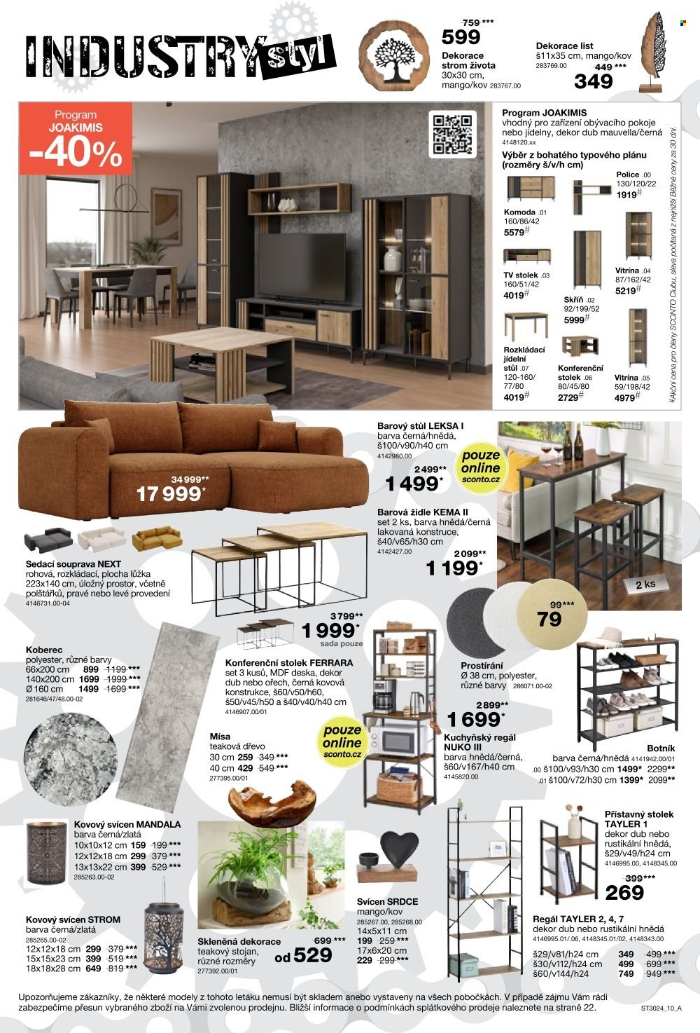 Leták SCONTO NÁBYTEK - 22.1.2025 - 11.2.2025. Strana 10