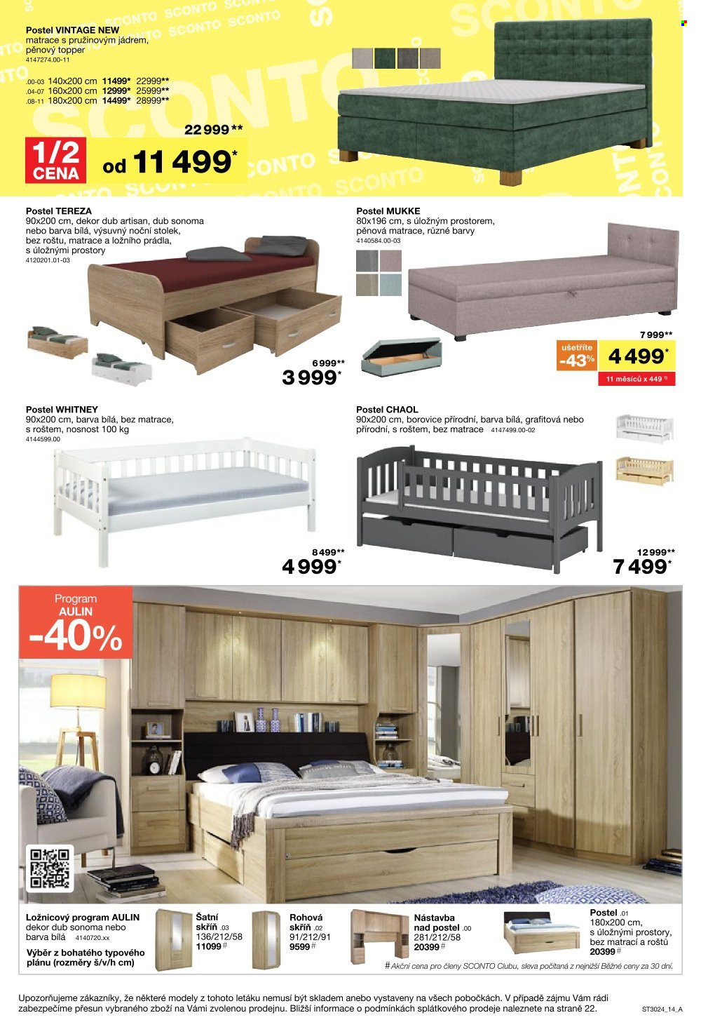 Leták SCONTO NÁBYTEK - 22.1.2025 - 11.2.2025. Strana 14