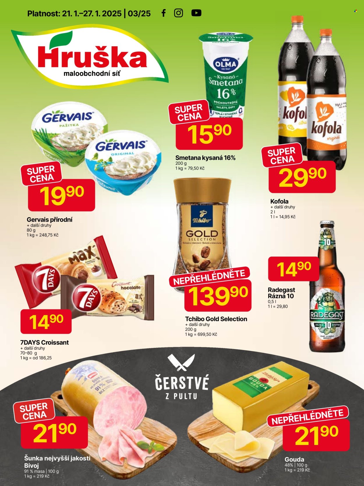 Leták Hruška - 21.1.2025 - 27.1.2025. Strana 1