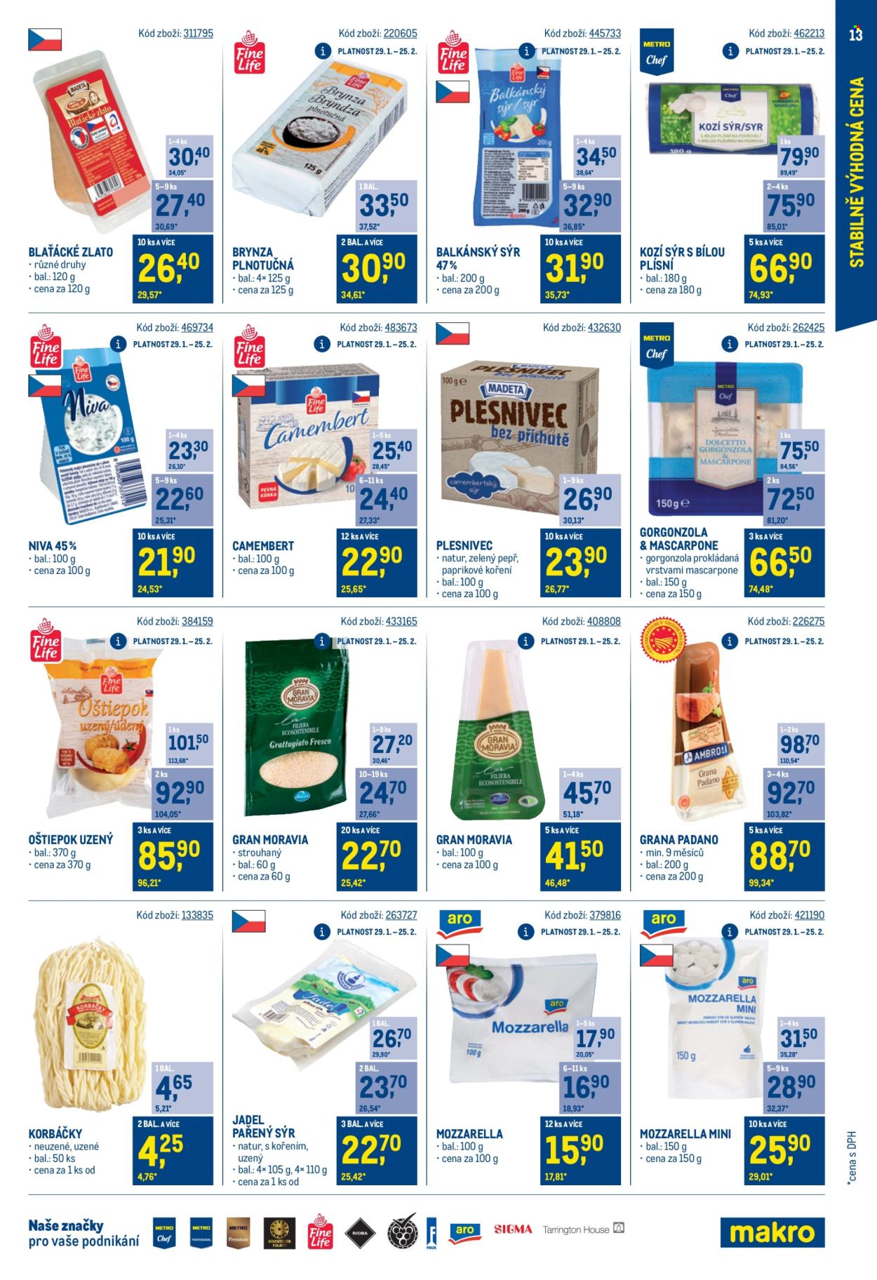 Leták MAKRO - 29.1.2025 - 25.3.2025. Strana 13
