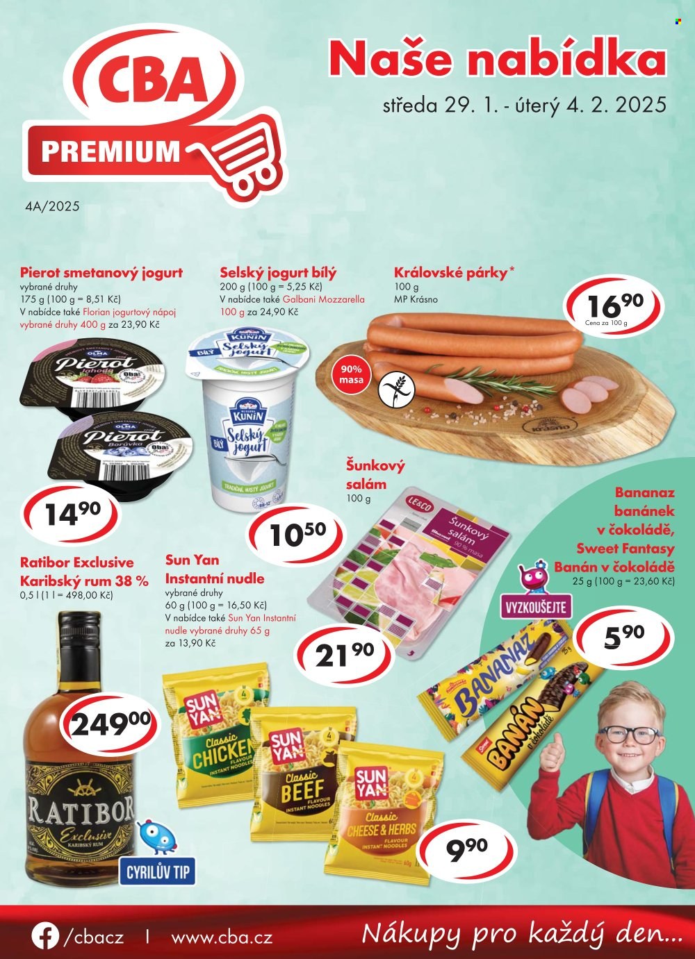 Leták CBA Premium - 29.1.2025 - 4.2.2025. Strana 1