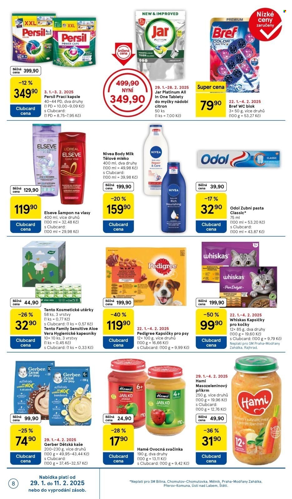Leták TESCO supermarket - 29.1.2025 - 4.2.2025. Strana 8