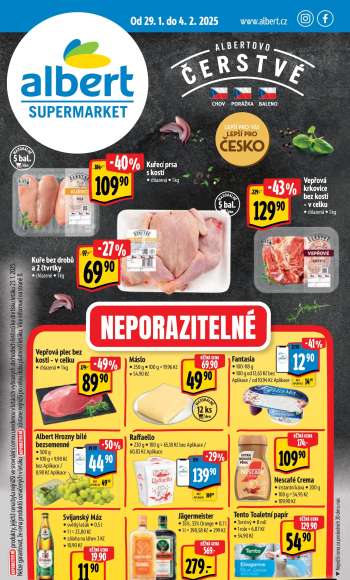 Leták Albert Supermarket - 29.1.2025 - 4.2.2025.