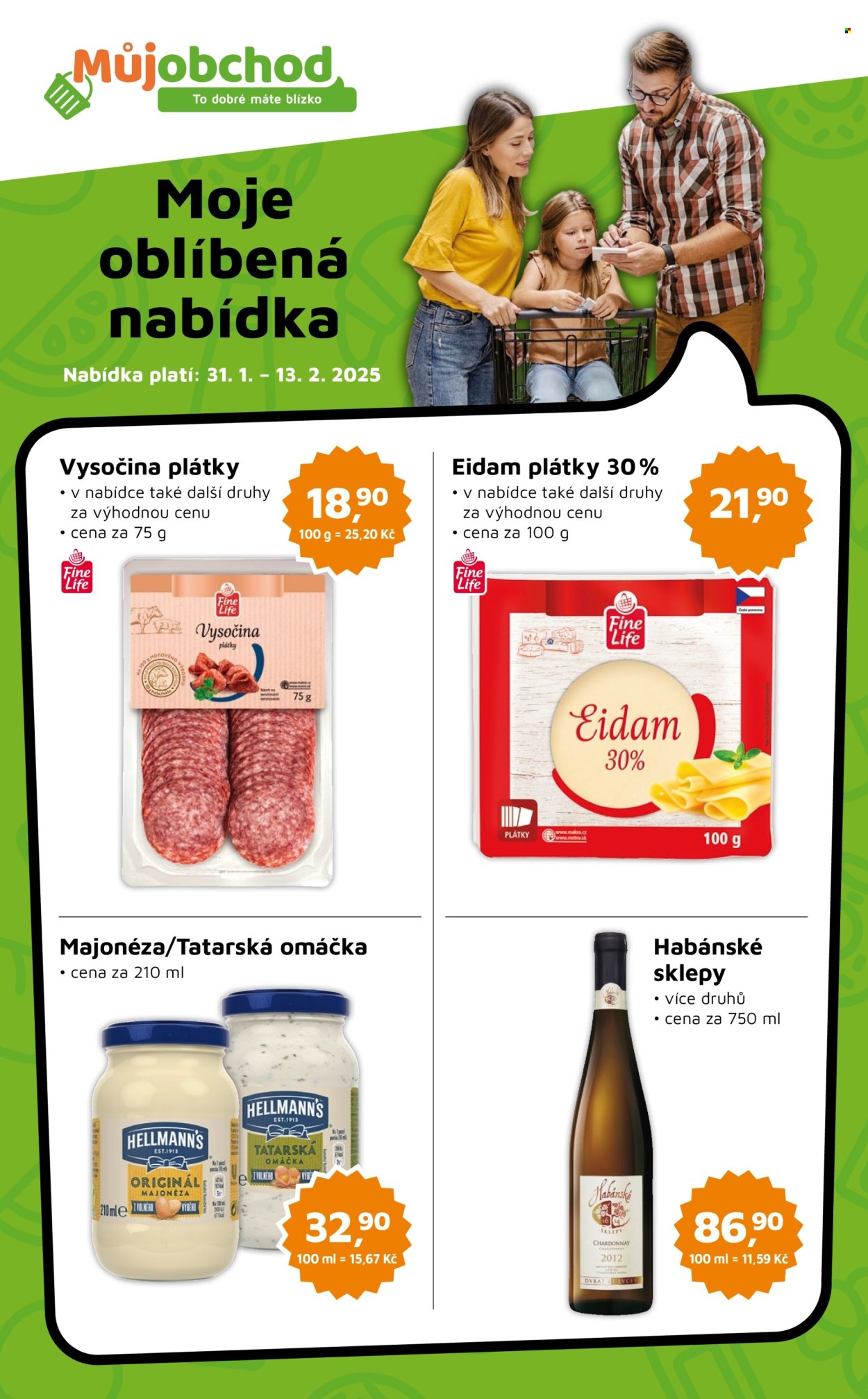Leták Můj obchod - 31.1.2025 - 13.2.2025. Strana 1
