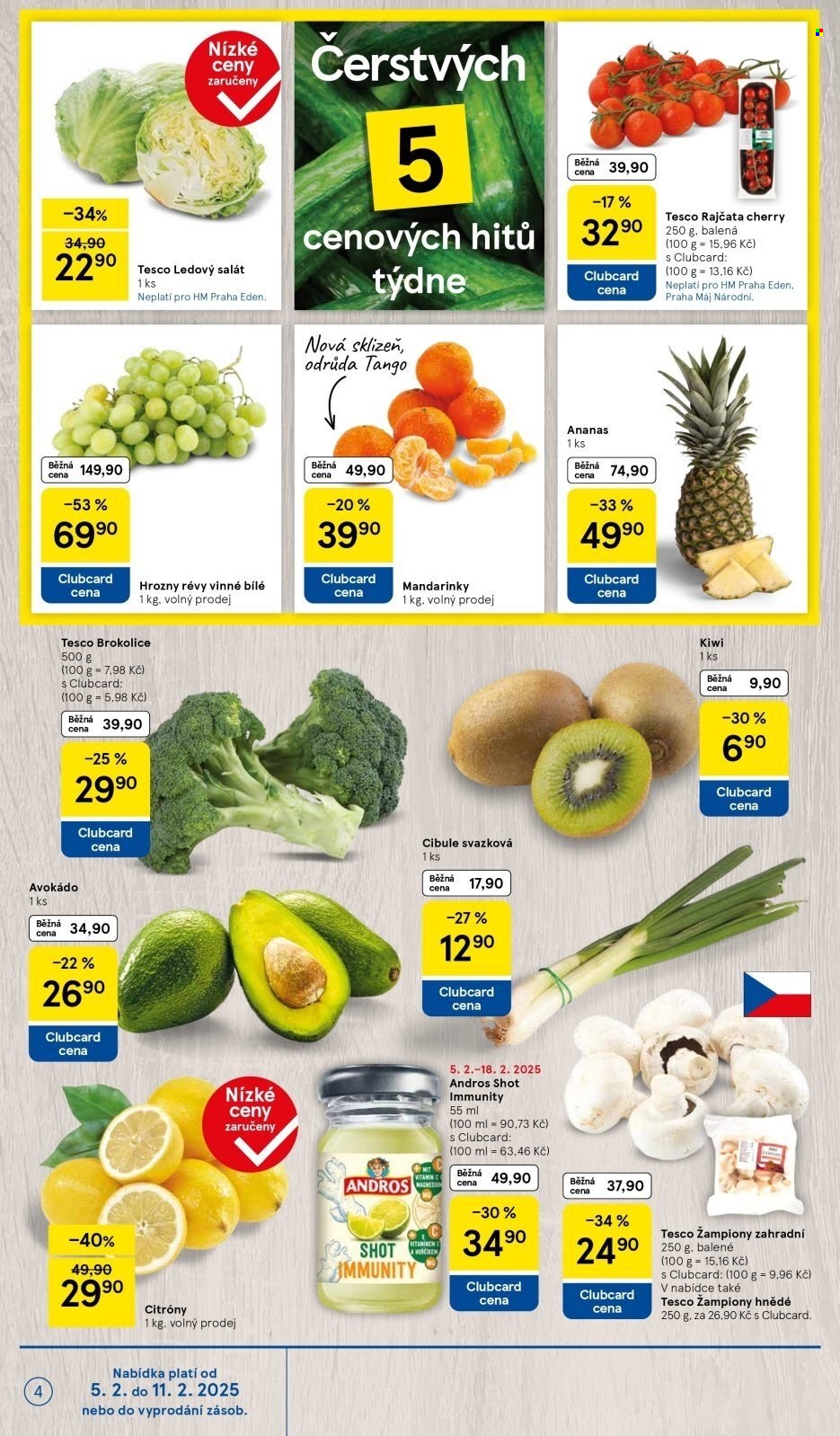 Leták TESCO - 5.2.2025 - 11.2.2025. Strana 4