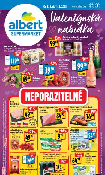 Leták Albert Supermarket - 5.2.2025 - 11.2.2025.
