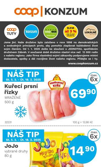 Leták Konzum - 5.2.2025 - 18.2.2025.
