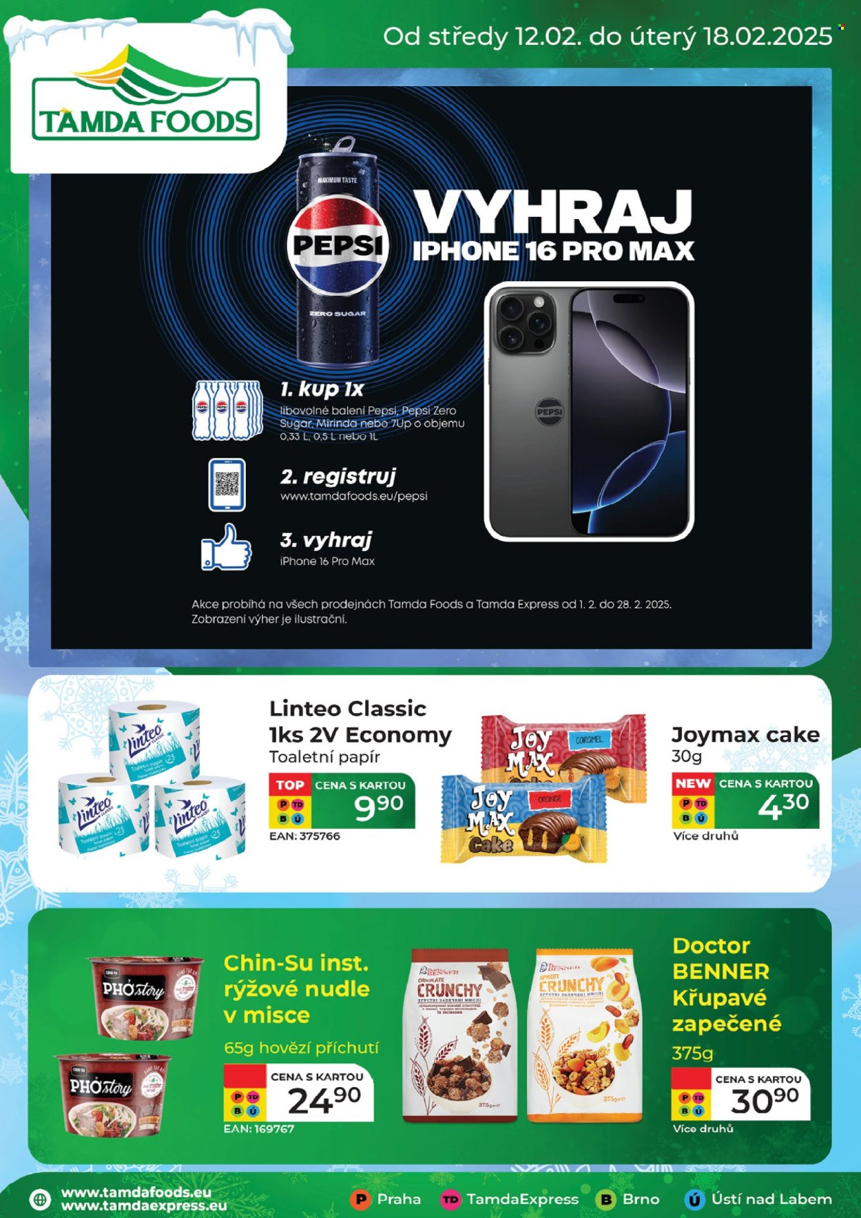 Leták Tamda Foods - 12.2.2025 - 18.2.2025. Strana 1