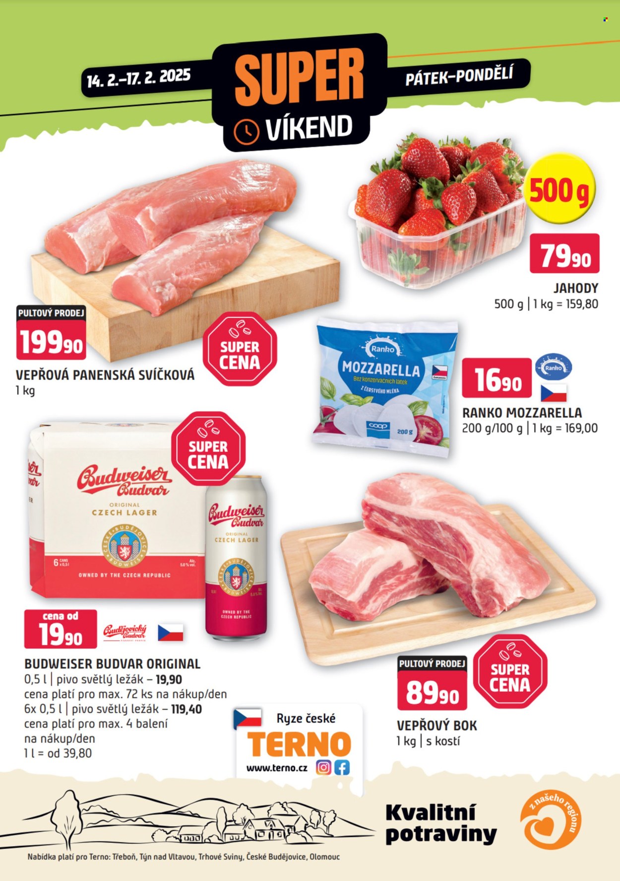 Leták coop TERNO - 14.2.2025 - 17.2.2025. Strana 1