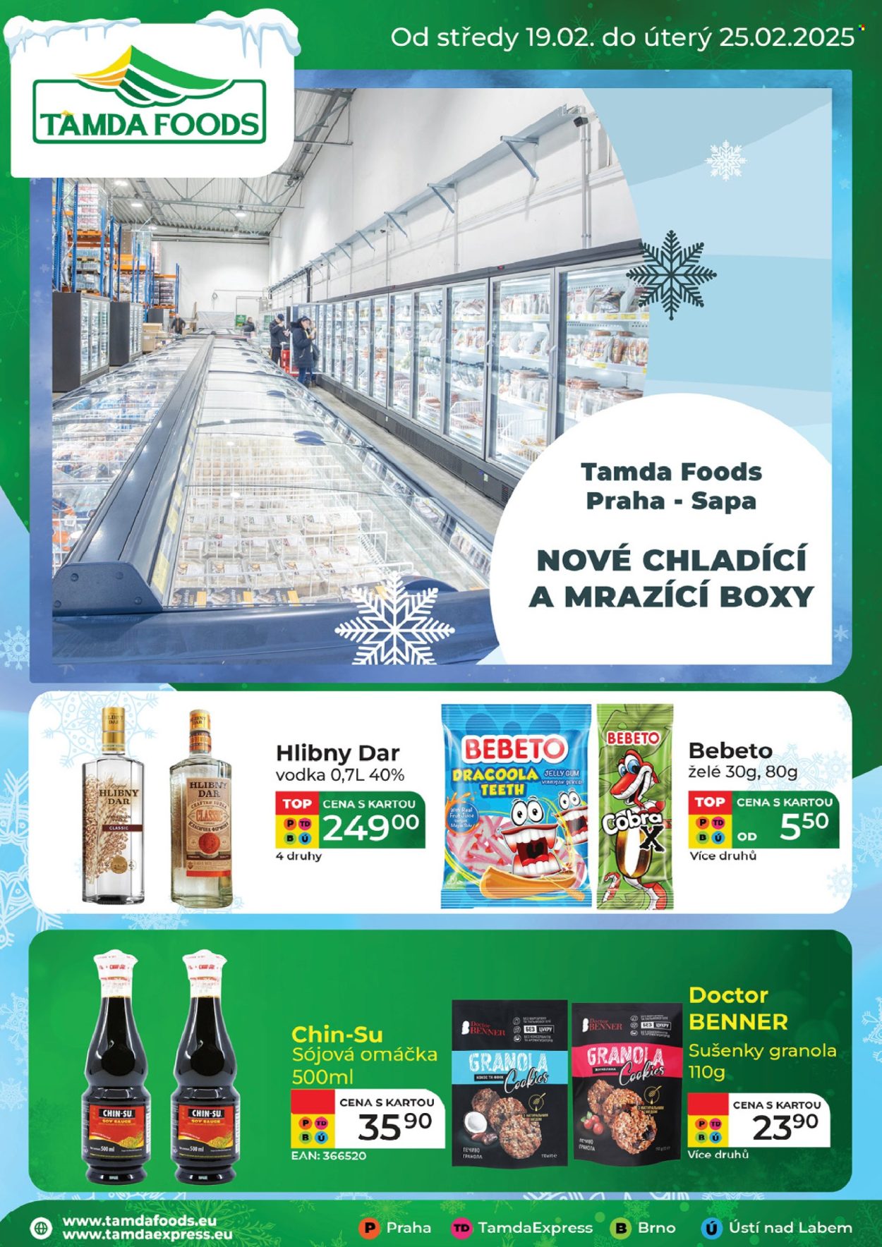 Leták Tamda Foods - 19.2.2025 - 25.2.2025. Strana 1