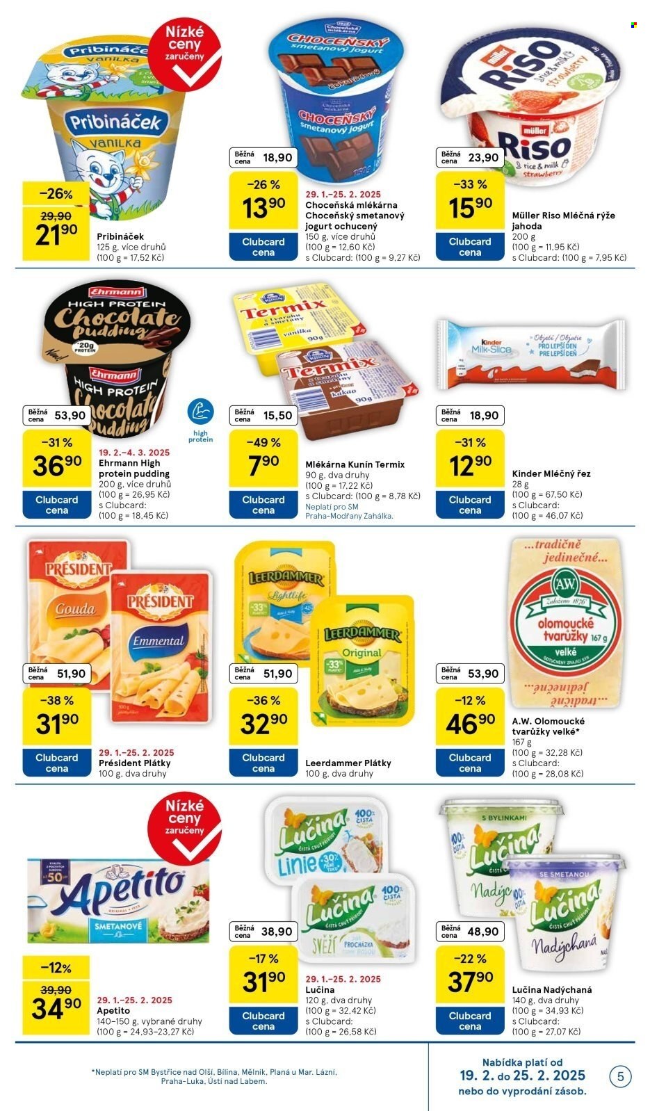 Leták TESCO supermarket - 19.2.2025 - 25.2.2025. Strana 5