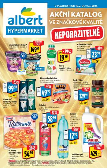 Leták Albert Hypermarket - 19.2.2025 - 11.3.2025.