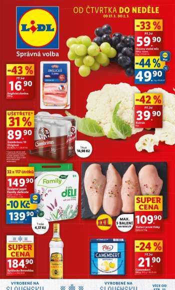 Leták Lidl - 27.2.2025 - 2.3.2025.