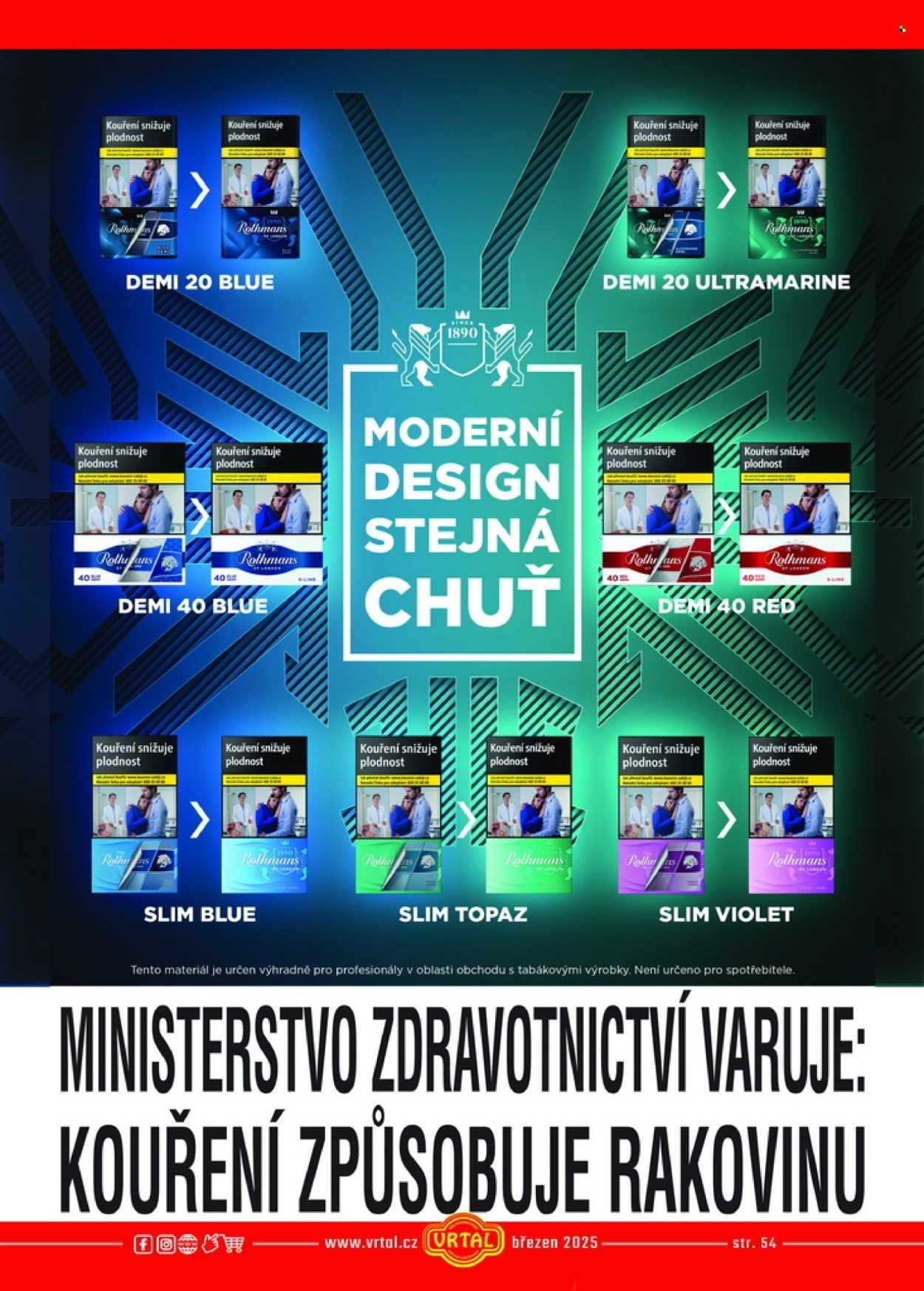 Leták Vrtal - 1.3.2025 - 31.3.2025. Strana 54