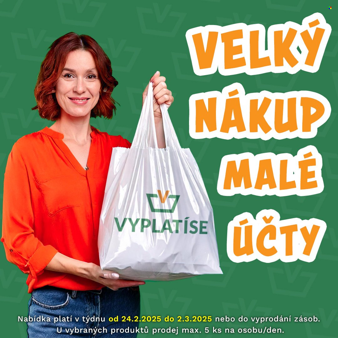 Leták Vyplatíse - 24.2.2025 - 2.3.2025. Strana 1