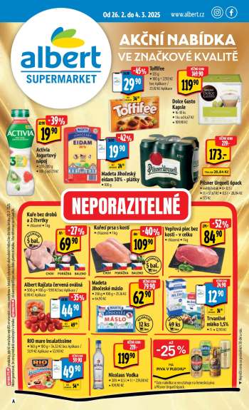 Leták Albert Supermarket - 26.2.2025 - 4.3.2025.