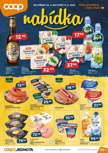 Leták coop JEDNOTA - 26.2.2025 - 11.3.2025.