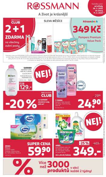 Leták ROSSMANN - 26.2.2025 - 11.3.2025.
