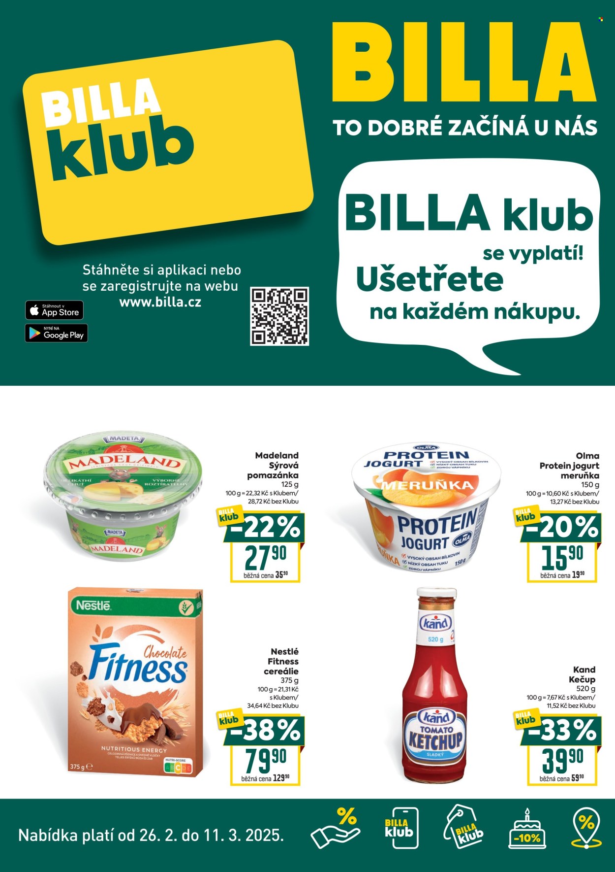 Leták BILLA - 26.2.2025 - 11.3.2025. Strana 1