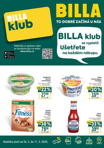 Leták BILLA - 26.2.2025 - 11.3.2025.