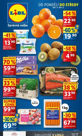 Leták Lidl - 3.3.2025 - 9.3.2025.