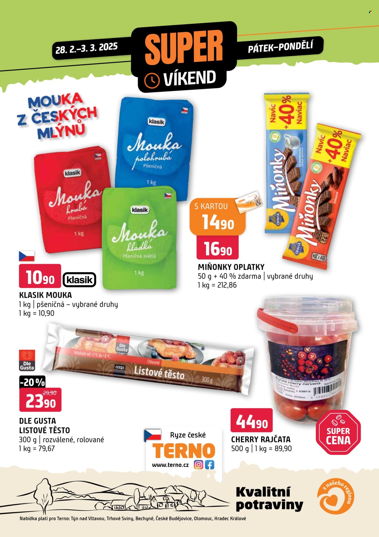 Leták coop TERNO - 28.2.2025 - 3.3.2025. Strana 1