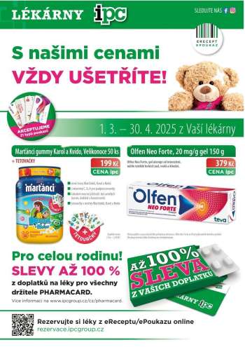 Leták Lékárny IPC - 1.3.2025 - 30.4.2025.