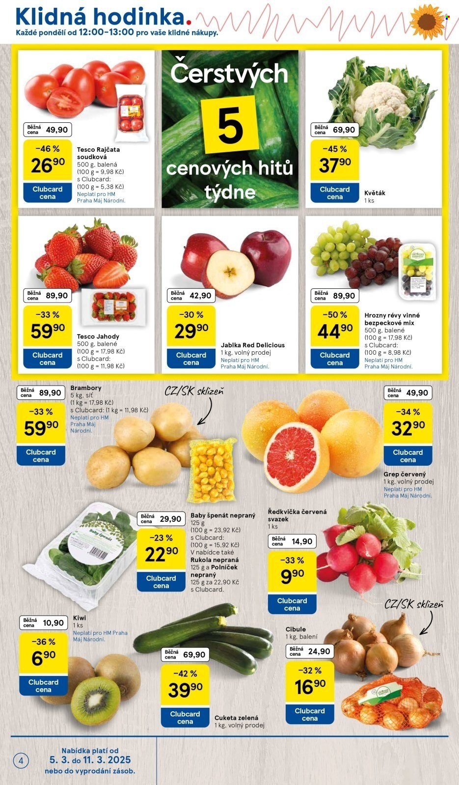 Leták TESCO - 5.3.2025 - 11.3.2025. Strana 4
