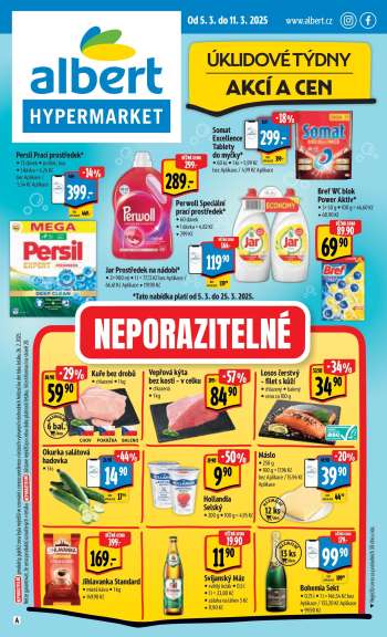 Leták Albert Hypermarket - 5.3.2025 - 11.3.2025.