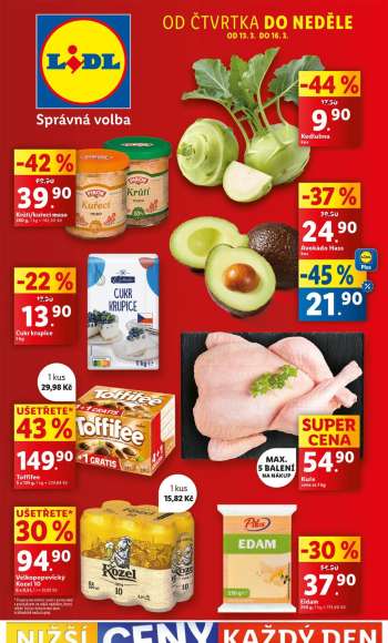 Leták Lidl - 13.3.2025 - 16.3.2025.