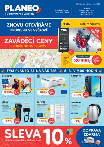 Leták PLANEO Elektro - 6.3.2025 - 16.3.2025.