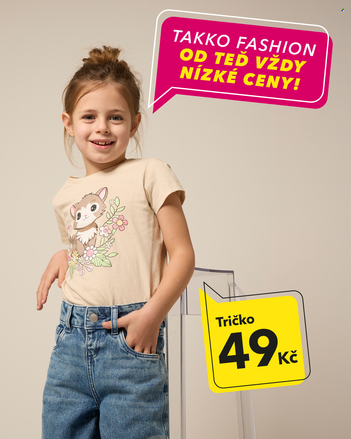 Leták Takko. Strana 1