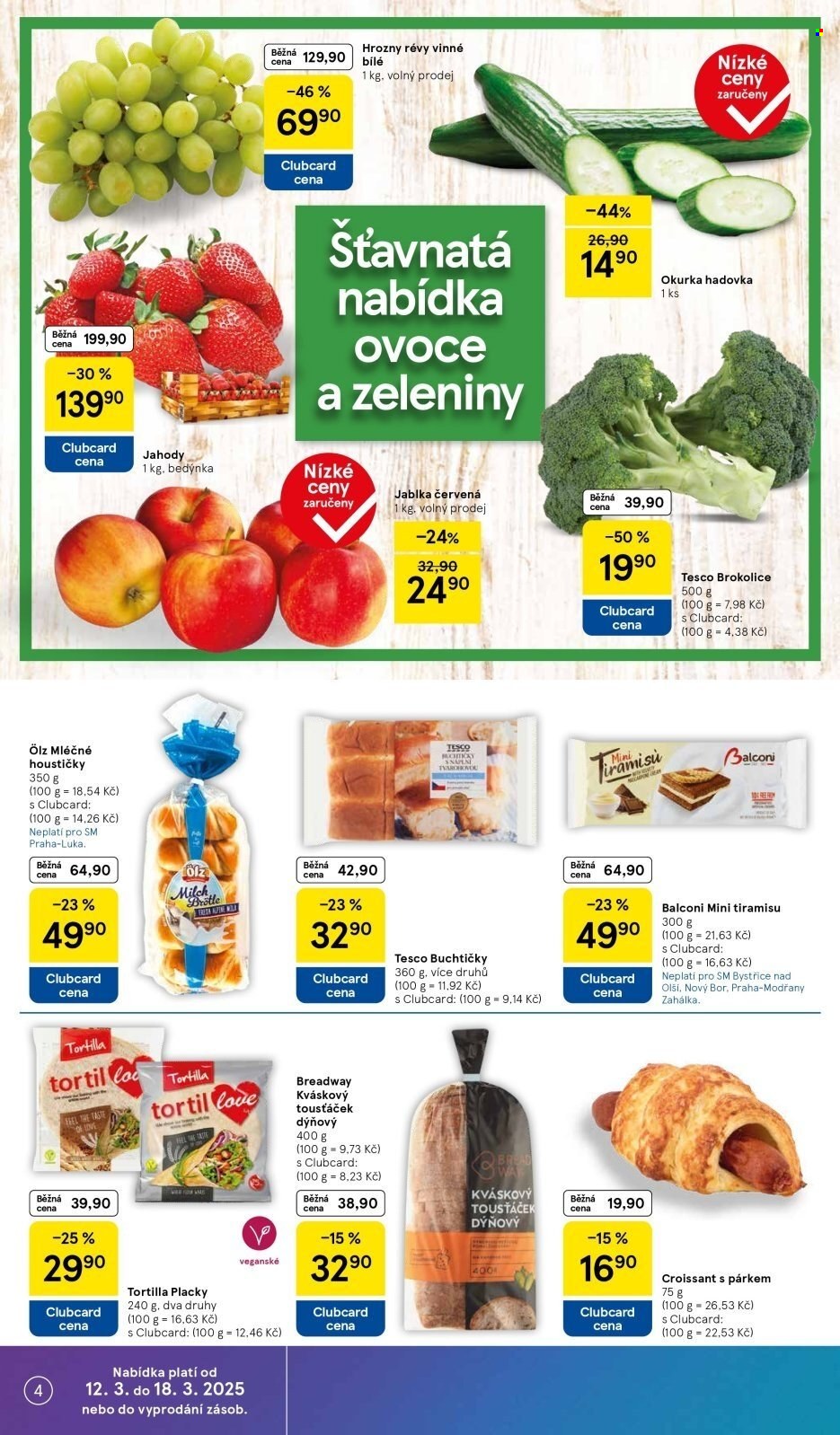Leták TESCO supermarket - 12.3.2025 - 18.3.2025. Strana 4