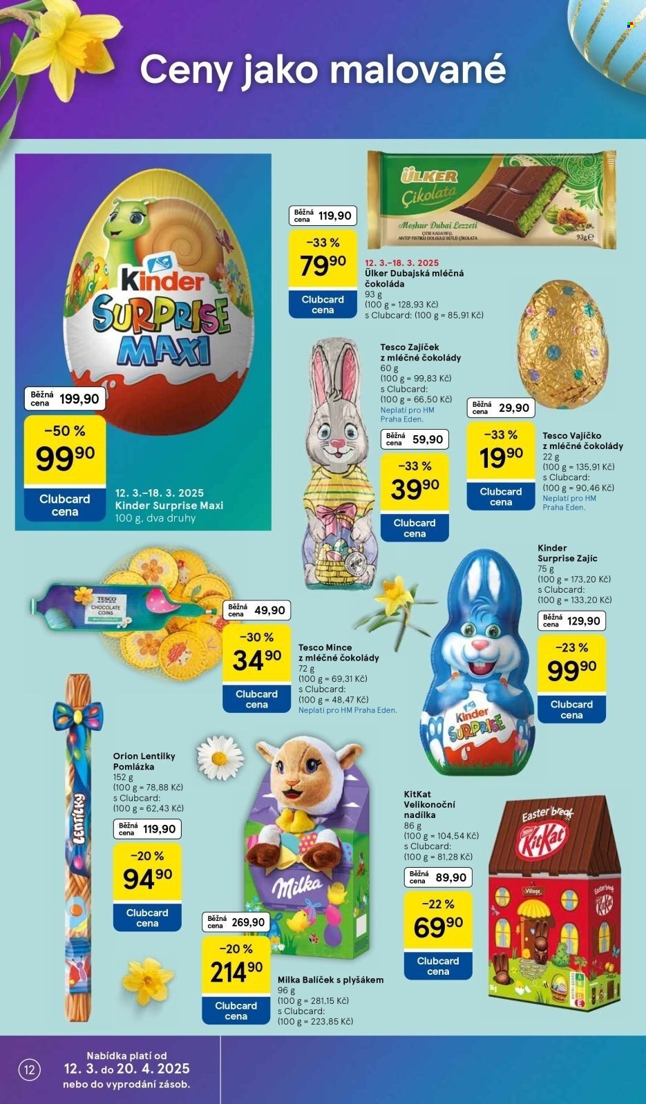 Leták TESCO - 12.3.2025 - 18.3.2025. Strana 12