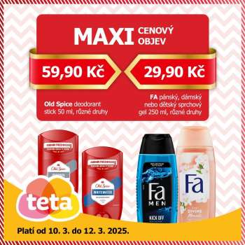 Leták Teta drogerie - 10.3.2025 - 12.3.2025.