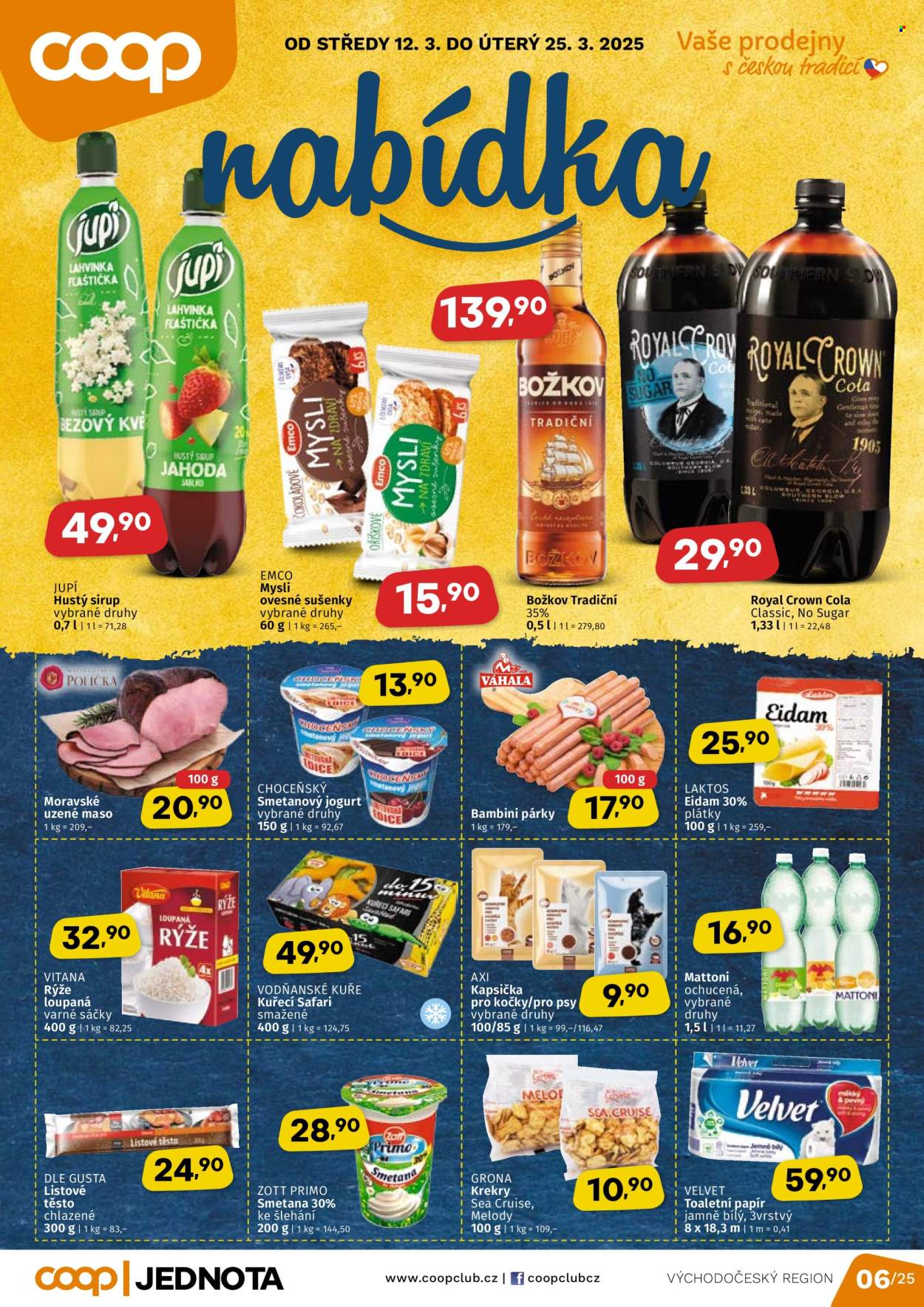 Leták coop JEDNOTA - 12.3.2025 - 25.3.2025. Strana 1