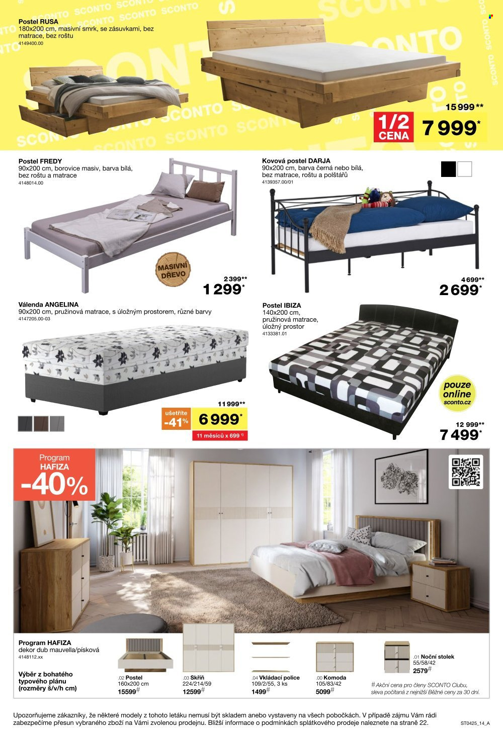 Leták SCONTO NÁBYTEK - 12.3.2025 - 8.4.2025. Strana 14