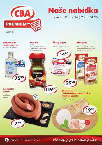 Leták CBA Premium - 19.3.2025 - 25.3.2025.