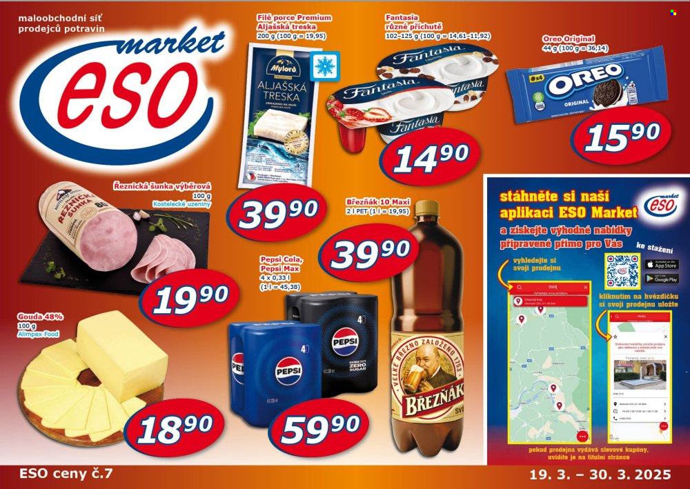 Leták ESO MARKET - 19.3.2025 - 30.3.2025. Strana 1