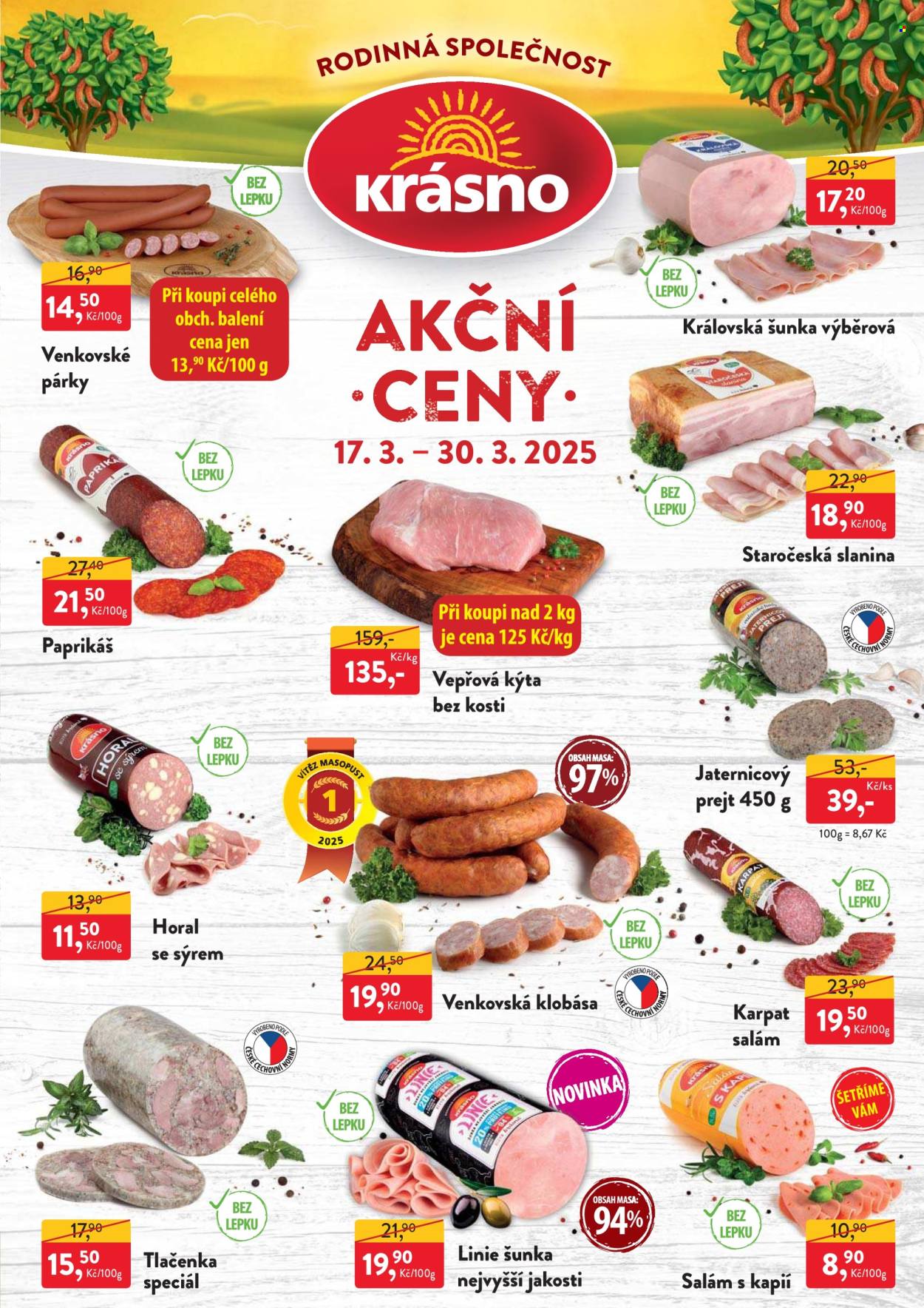 Leták MP Krásno - 17.3.2025 - 30.3.2025. Strana 1