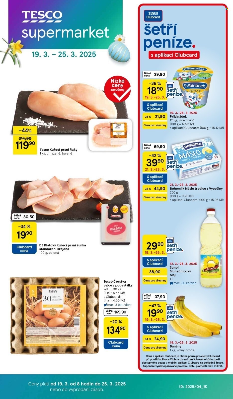 Leták TESCO supermarket - 19.3.2025 - 25.3.2025. Strana 1
