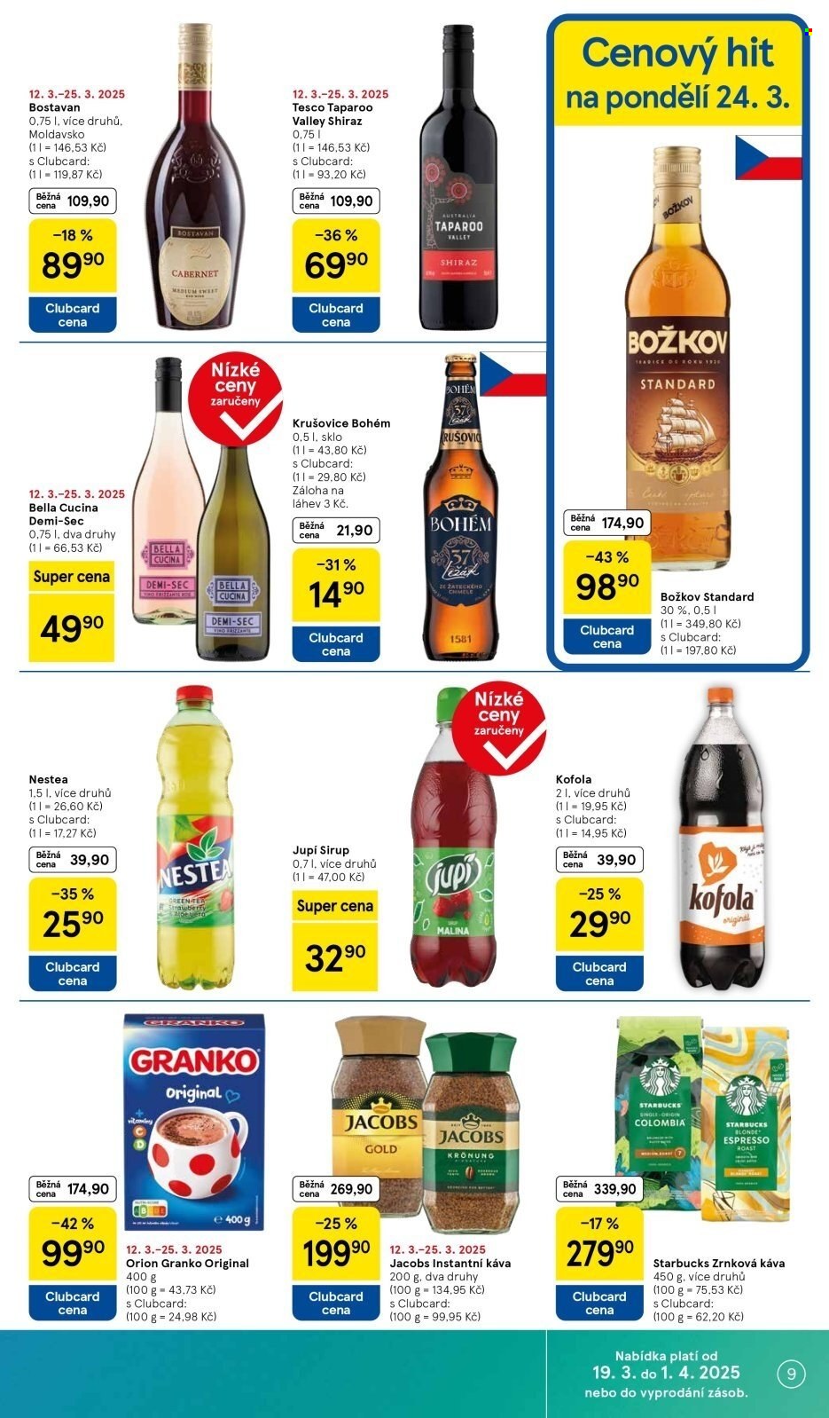 Leták TESCO supermarket - 19.3.2025 - 25.3.2025. Strana 9