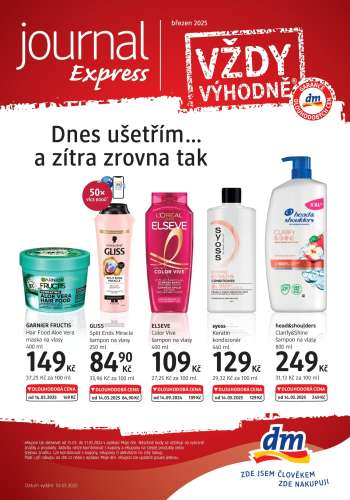 Leták dm drogerie - 3.3.2025 - 30.3.2025.