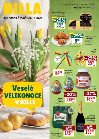 Leták BILLA - 19.3.2025 - 1.4.2025.