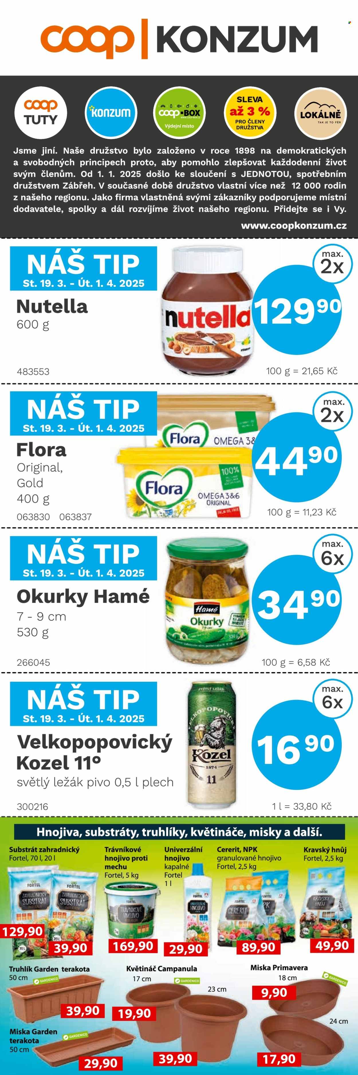 Leták Konzum - 19.3.2025 - 1.4.2025. Strana 1