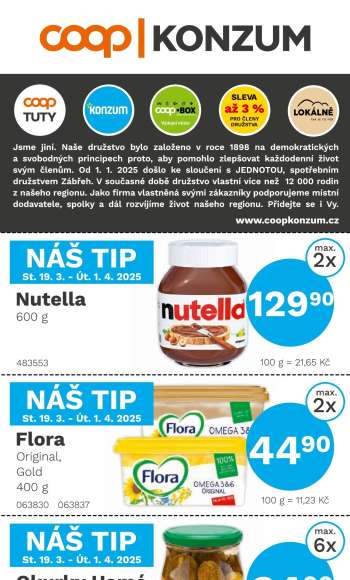 Leták Konzum - 19.3.2025 - 1.4.2025.