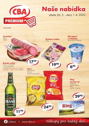 Leták CBA Premium - 26.3.2025 - 1.4.2025.